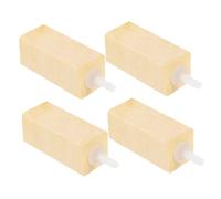 Amosfun Bulleur pour Aquarium en Bois, Séparateur à Micro-Bulles pour Pompe à Air, 4 Pièces, pour Déco Aquarium et Élevage Aquatique