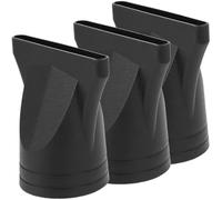 Amosfun Buse de Diffuseur de Sèche-linge en Nylon Noir 3pcs, Embout Réutilisable pour Salon de Coiffure, Concentrateur Étroit Réduisant L'impact Cheveux