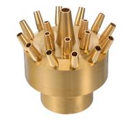 Amosfun Buse de Fontaine Paysagère à Filetage Femelle, Laiton Réglable | Installation Rapide, Jet D’eau Net, Large Diffusion, Limite L’obstruction, pour Fontaines Publiques et Communautaires