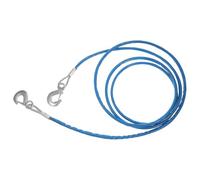 Amosfun Câble de Remorquage en Acier 4 M 7 Tonnes Crochets, Sangle de Traction d'urgence Adaptée aux Véhicules Lourds, Usage Professionnel et Particulier, Résistance Maximale