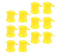 Amosfun Cache Ecrou Camion Indicateurs D'écrous de Roue en Plastique Jaune, 24 Pièces, Témoin de Serrage pour Voitures et Camions, Protection Fiable