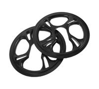 Amosfun Cache-pédalier Vélo 2pcs en Plastique Noir 5 Trous 42 Dents, Protège Chaîne pour VTT et Vélos à Engrenage Fixe, Design Remplaçable et Installation Facile