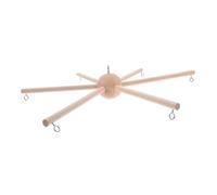 Amosfun Cadre Mobile Garçon Fille Bois Bras Kit DIY Suspension Mobile pour Décoration Chambre Infantile Support Robuste pour Jouets Suspendus et Carillon Mural