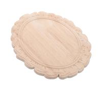 Amosfun Cadre Mural Bois Sculpté Style Européen Vintage Cadre Bois Non Peint Applique Décorative pour Miroir DIY Décoration Murale pour Salon et Chambre