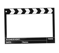 Amosfun Cadre Photo Forme de Clap de Cinéma Décoratif Vintage pour Soirées Cinéma et Fêtes Anniversaire