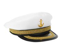 Amosfun Casquette de Capitaine en Polyester pour Homme, Chapeau Aventurier Protection Solaire Extérieure, Style Intéressant, Camping et Automne