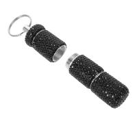 Amosfun casse de pilule de voyage organisateur de médecine mini caisson de pilules contenants de voyage trousse à pharmacie de poche Black