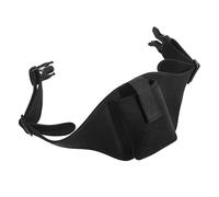 Amosfun Ceinture de Fitness Porte-micro en Néoprène Résistant, Ajustable 85 Cm, Ceinture de Course Noire Poche de Rangement Pratique pour Téléphone et Clés, Banane Sport Polyvalente