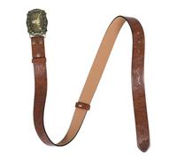 Amosfun Ceinture Western Homme Réglable en PU Boucle Tête de Taureau
