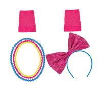 Amosfun cerceaux de cheveux décorations de fête collier ensemble de costume rétro Accessoires de costumes d'Halloween femme