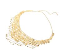 Amosfun Chaîne de Ventre Ethnique avec Pendentifs Pièces Métalliques, Style Vintage, Multi-couches, Accessoire Bijoux pour Femme, Ceinture Décorative pour Fête ou Carnaval