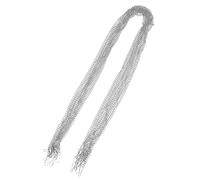 Amosfun Chaîne Suspendre en Fer Argenté 100 Cm Crochets Doubles, Lot de 10 Pièces pour Accroche Tableau, Panneaux Publicitaires Suspendre de Plantes de Jardin