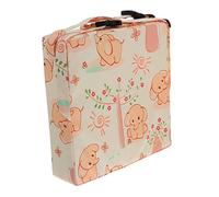 Amosfun Chaise À Manger Booster Portable Chaise Haute À Manger Chaise Booster Sangles D'Appoint De Chaises Télésiège Imperméable Polyester Matériel Rose