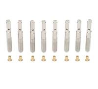 Amosfun Chevilles 8 Pièces en Acier Argenté Robustes pour Lyre Harpe, Accessoires de Remplacement Lisses sans Bavure pour Accordage Précis D'instruments à Cordes