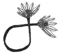 Amosfun Chignon Magique Noir Feuille, Accessoire pour Cheveux, Pince à Chignon pour Réaliser un Bun Élégant, Outil Coiffure Torsadé, Usage Quotidien et Mariage, Pratique et Solide,