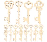 Amosfun Lot de 20 clés en Bois pour Enfants DIY Disque en Bois Scrapbooking embellir Bricolage Bricolage Bricolage Bricolage Bricolage