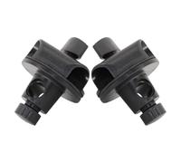Amosfun Clip de Microphone Réglable en Abs et Fer Noir, Pince Serrage Clips Multifonctionnelle pour Microphone et Téléphone, Accessoires pour Équipement de Streaming en Direct, Lot de 2