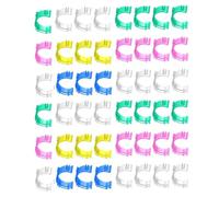 Amosfun Clips de Bobine Couture 100 Pièces Multicolores en Plastique pour Rangement et Support de Canettes à Domicile Couleur Aléatoire