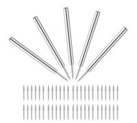 Amosfun Clous à Double Tête Invisibles pour Plinthes - 100 Pcs Filet Simple 1 Manchon X5 - Clous Galvanisés sans Couture pour Fixation Solide de Cadres de Porte, Escaliers et Plinthes,