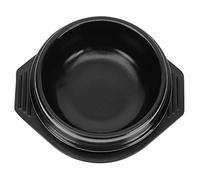 Amosfun Cocotte Coréenne En Céramique 2 l Marmite à Soupe Délicate Matériau Céramique Résistant à La Chaleur Fond Plat Cuisson Uniforme Avec Plateau Anti-brûlure Pour Ragoût Cuisine Coréenne