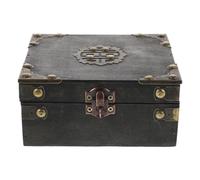 Amosfun Coffret À Bijoux Vintage En Bois Gris Avec Serrure À Combinaison 3 Chiffres BoîTe TréSor DéCorative Et Verrouillable Accessoire Escape Game Portable Pour Rangement Et Jeu D’ÉNigmes
