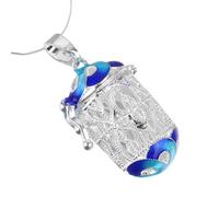 Amosfun Collier Pendentif Aromathérapie en Cuivre Forme Colonne Design Suspendu avec Accès Simple pour Bijoux DIY Élégant et Pratique