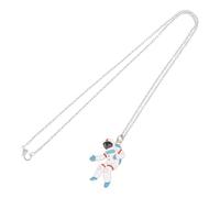 Amosfun Collier Pendentif Astronaute Simple et Chic en Alliage, Peau Sensible, Sûr, Chaîne de Clavicule pour Femme et Homme, pour Mariage et Soirée