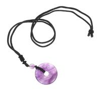 Amosfun Collier Pendentif en Cristal Violet Délicat Pierre de Sécurité Chinoise Accessoire de Fête pour Homme et Femme Décoration Traditionnelle Pendentif en Cristal Portable