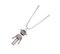 Amosfun Collier Pendentif Robot Vintage Antenne Unique, Ornement de Cou Rétro en Métal Solide, Chaîne Style Streetwear Harajuku, Bijou pour Fêtes et Réunions