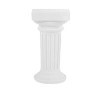 Amosfun Colonne Romaine Statue Décorative Miniature, en Gypse Blanc | Mini Pilier au Style Rétro Classique, pour Scènes Miniatures et Arrangements de Bureau