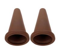 Amosfun Cône de Reproduction pour Aquarium en Céramique Violette 2pcs, Résistant la Décoloration et Facile à Nettoyer, Abri Naturel pour Discus et Crevettes