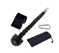 Amosfun Corde D’entraînement pour Biceps et Triceps en Latex Noir, Ensemble 4 Pièces Bande de Résistance, Accessoire Musculation Polyvalent pour Salle de Sport et Entraînement à Domicile