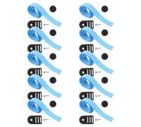 Amosfun Cordon D'enrouleur pour Couverture Solaire de Piscine, 10 Pièces | Polyester et Plastique, Longueur Réglable, Fixation, pour Entretien Bassin et Rangement Saisonnier