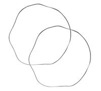 Amosfun Courroie de Transmission en Caoutchouc Noir pour Tourne-disque Vinyle, 2 Pièces, Résistance à L'usure Prolongée Bruit, pour Maintenance Audio Professionnelle