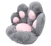 Amosfun Coussin de Siège Confortable en Tissu Imitation Lapin Doux et Coton Pp Semi-entouré de Patte de Chat pour Chaise, Canapé ou Tatami