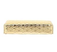 Amosfun Coussin Mains Nail Art en Pu Or, Support de Poignet Incurvé Détachable pour Manucure Professionnelle et Débutant, pour Salon de Beauté Ongles