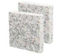 Amosfun Coussin Rafraîchissant en Granit pour Petits Animaux 2pcs, Résistant aux Rayures, pour Maison, Plaque de Refroidissement pour Hamster et Cochon d'Inde