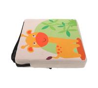 Amosfun Coussin Rehausseur Chaise Garçon Fille Portable Antidérapant avec Sangles Réglables pour Table à Manger Matelas Confortable Lavable Adapté Aux Chaises École et Maison Modèle Girafe