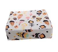 Amosfun Coussin Rehausseur De Siège Réglable Pour Chaise De Salle À Manger Sangles Motif Dessin Animé Chaise Portable De 1 À 5