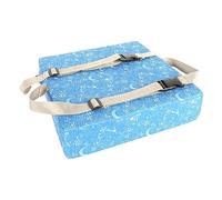 Amosfun Coussin Rehausseur pour Chaise Garçon et Filles 32x32x8 Cm Mousse Haute Densité Tissu Lavable Portable Sécurité Repas Quotidien Sangles Anti-glisse