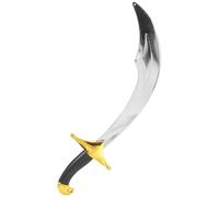 Amosfun Couteau de Pirate en Plastique Léger, Accessoire D'épée de Cosplay Pointe Sécurisée, Décoration pour Fête d'anniversaire et Halloween, D'aventure pour Garçon et Filles et Adultes,