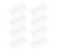 Amosfun Couvercle D'alarme Incendie à Bris de Glace Transparent 8 Pièces, Vitre de Remplacement Compatible pour Déclencheur Manuel, Verre Résistant Haute Température, Usage