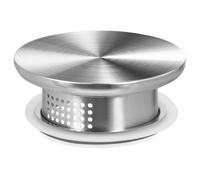 Amosfun Couvercle de Pichet à Eau Inoxydable Double Sortie, Étanche et Hermétique, Compatible Bouilloire et Carafe, Remplacement pour Usage Domestique et Restauration, Design Minimaliste,