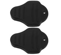 Amosfun Couvre-Cales de Vélo Route en TPE Antidérapant, Lot de 2 Plaques de Verrouillage Autobloquantes, Protection Résistante pour Pédales et Chaussures de Cyclisme, Accessoires