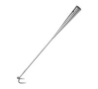 Amosfun crochet à viande crochets de bacon fourchette pour barbecue mousquetons de sécurité accessoire barbecue crochets de barbecue gril crochets simples Acier inoxydable Silver