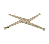 Amosfun Croix Murale en Jonc Tressé de Sainte Brigitte, Décoration Murale Irlandaise Traditionnelle, Symbole de Bénédiction pour Maison et Église, Ornement Léger et Naturel pour