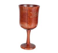 Amosfun Cup Sacrifice Bois Décoratif Retro Calice Sacré Triphasé Ornement Pour Autel Et Décoration De Bureau Accessoire Cérémonial Naturel Bois
