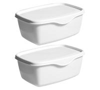 Amosfun De Lingettes Pour Couches Boîte De Rangement De Mouchoirs Étui De Lingettes Humides Avec Couvercle Pour La Maison Le Bureau Et Les Voitures 2 Pièces