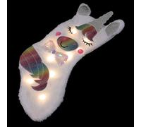 Amosfun de Noël à LED Pendentif de Festival de Licornes Décoration Lumineuse de Taille pour Sapin de Noël Salon
