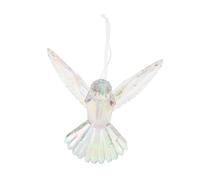 Amosfun Décorations De Noël Forme De Figurine Acrylique Irisé Ornement Suspendu pour Arbres Décoration Saisonnière Transparente pour Maison